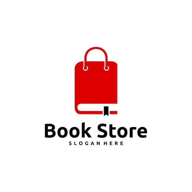 Book store logo designs concept vector book shop logo symbol