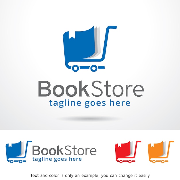 book store logo template design