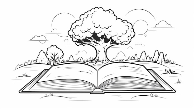 Book vector background