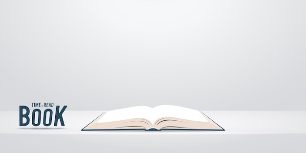 book over white table