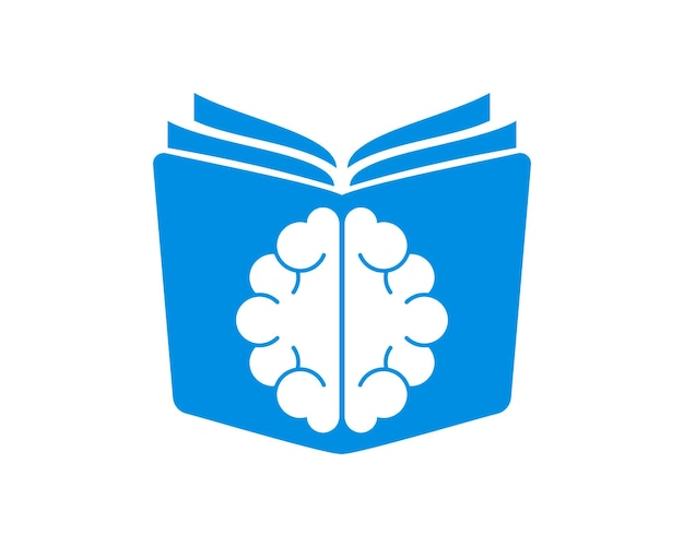 Book with brain silhouette inside