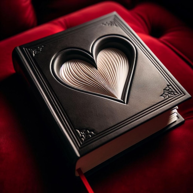 a book with a heart on the cover that says  love