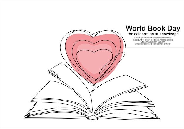 A book with a heart on top of it