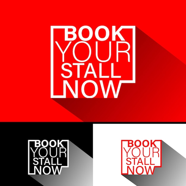 book your stall now mnemonic design