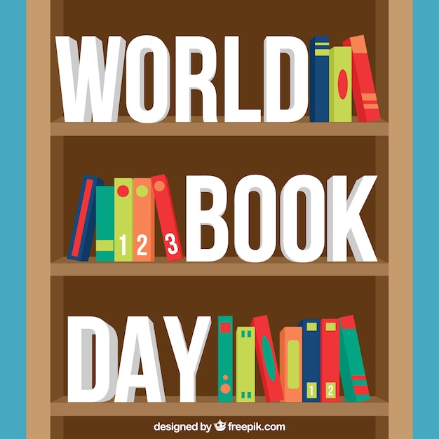 Bookcase background for world book day