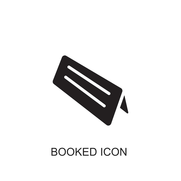 Booked vector icon icon