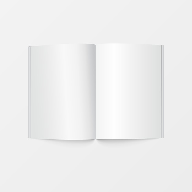 Vector booklet blank white color for printing