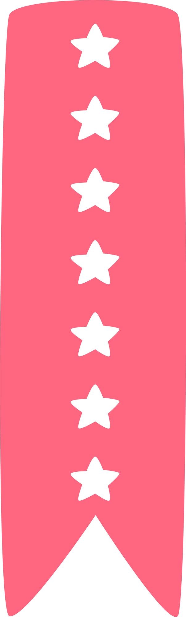 Vector bookmark with stars
