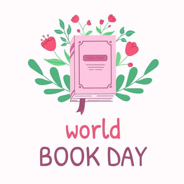 Books square background concept for banners posters flyers World Book Day April 23