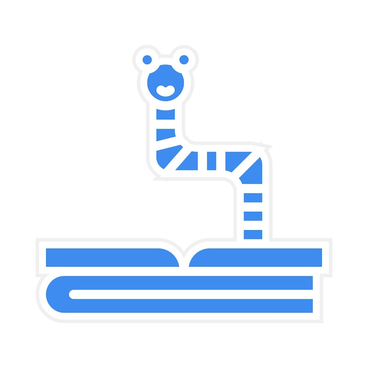Vector bookworm icon vector image can be used for urban tribes