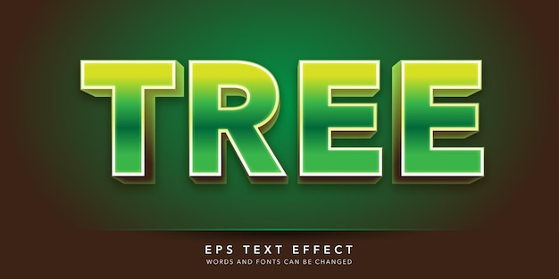 boom 3d bewerkbaar teksteffect