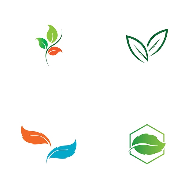 Boom blad vector logo ontwerp milieuvriendelijk concept