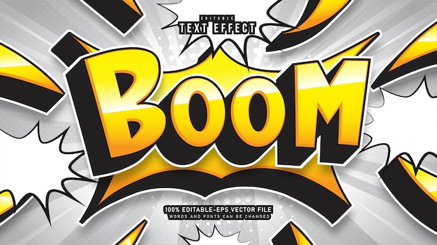 Boom cartoon teksteffect