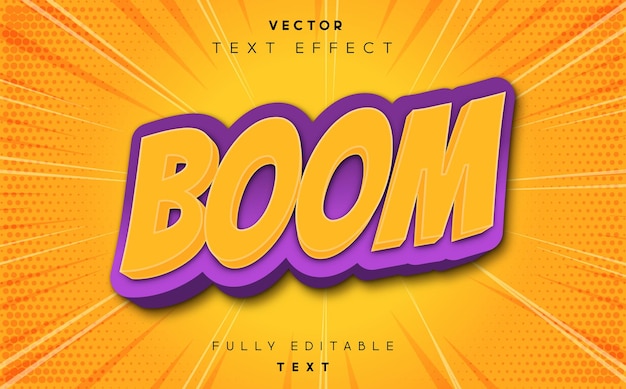 boom comic text effect