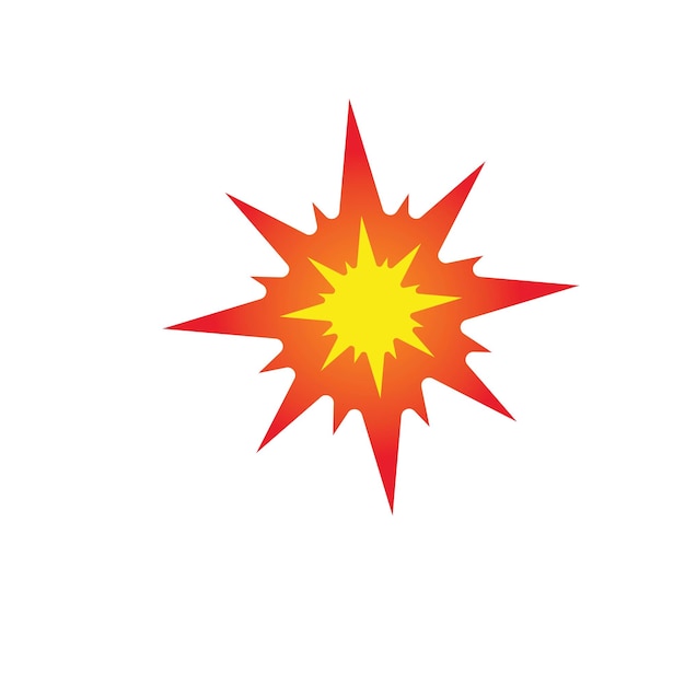 Vector boom explosion icon vector illustration design