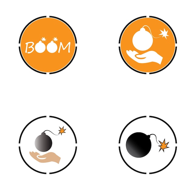 Boom Icon vector background