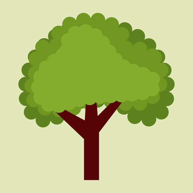 Vector boom ontwerp over groene achtergrond vectorillustratie