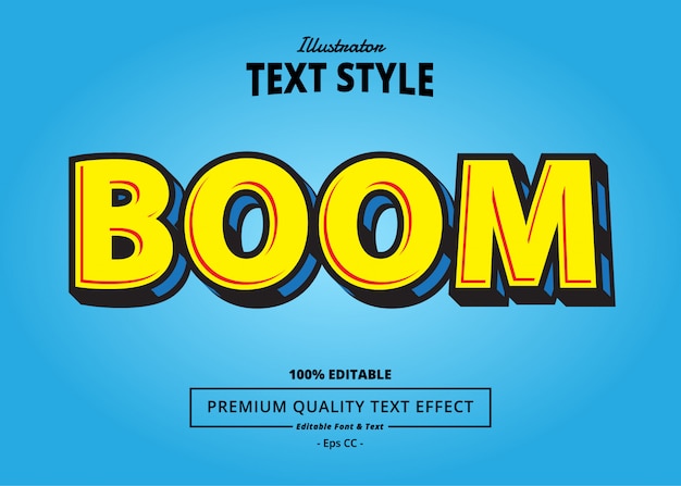 Boom text effect