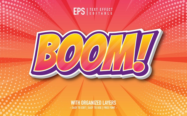 Boom text effect