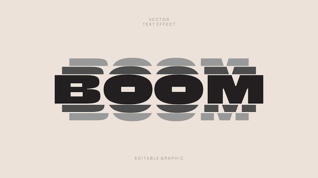 Boom text effect