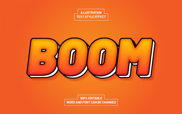 Boom text style effect