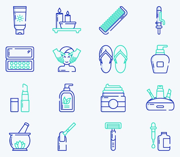 Boom vector icon set