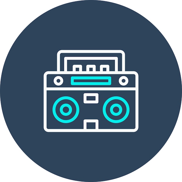 Vector boombox vector icon can be used for birthday iconset