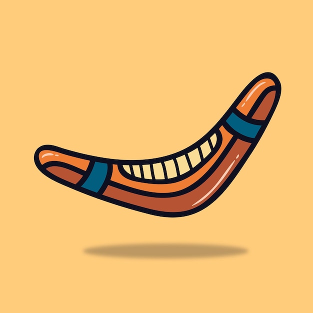 Boomerang icon logo vector design template