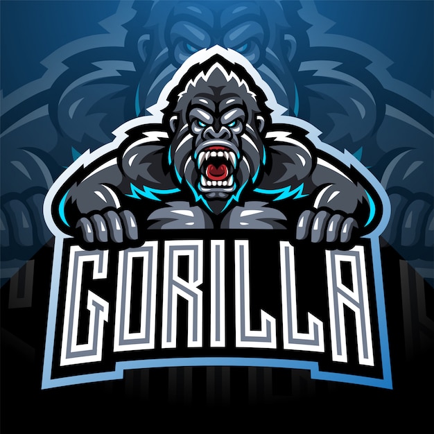 Boos gorilla mascotte logo desain