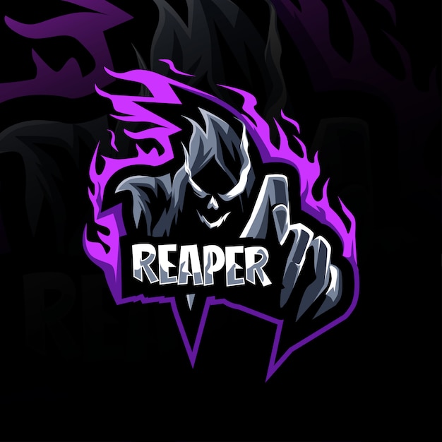 Boos reaper mascotte logo