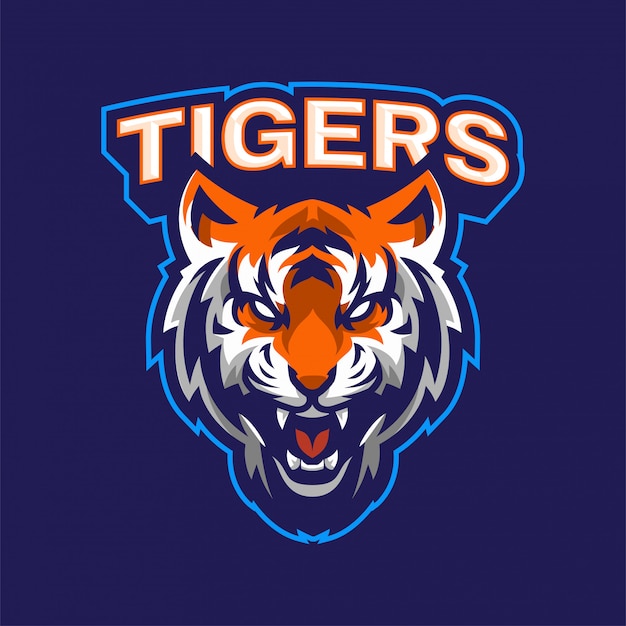 Boos tijger mascotte logo