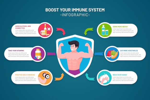 Boost your immune system infographic