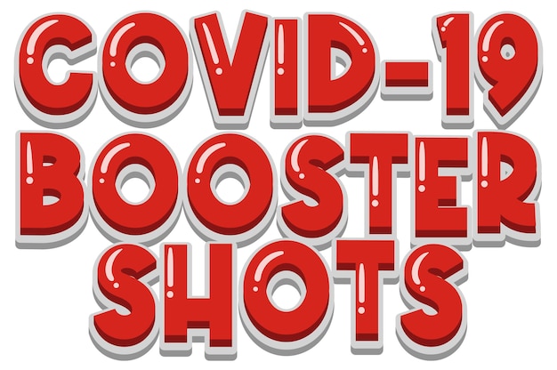 Vector boostershort covid 19 vaccin logo