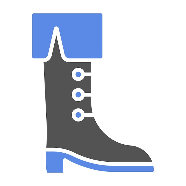 Vector boot icon style