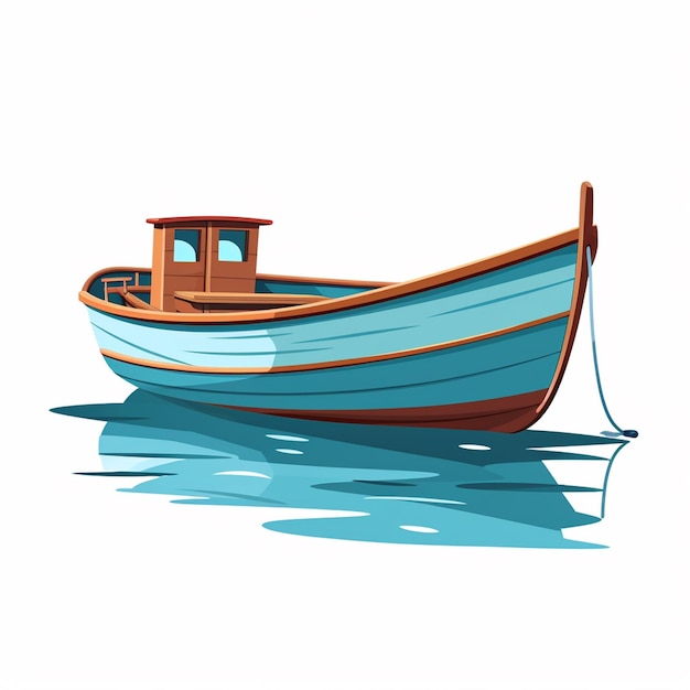 Boot illustratie vector reis zee schip achtergrond water oceaan ontwerp vervoer maritiem