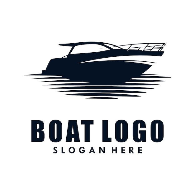 Boot logo sjabloon vectorillustratie