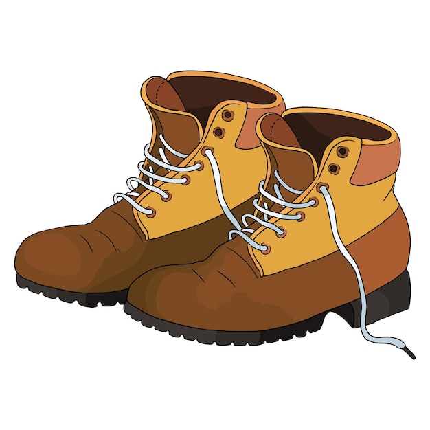 boot shoes isolated on white background