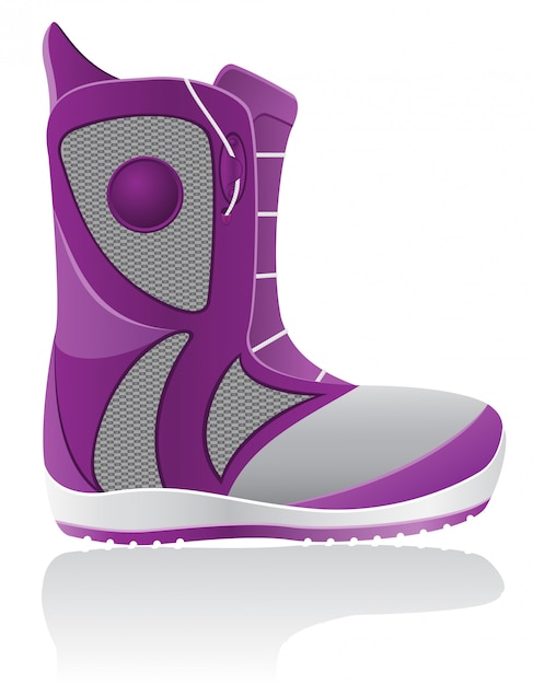 Vettore boot per lo snowboard