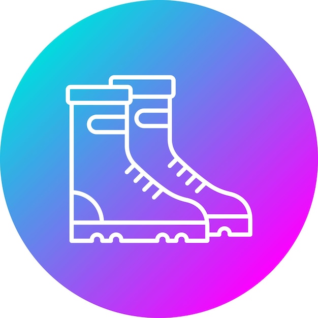 Boots vector icon Can be used for Protection and Security iconset