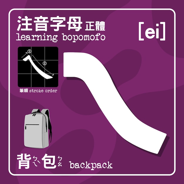 Bopomofo - это фонетические символы китайского языка, также называемые Zhuyin, состоящие из 37 символов и пяти тонов.