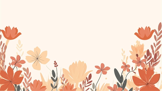 border background with flower vector 456