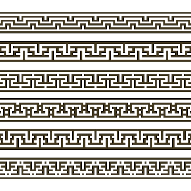 border decoration elements pattern geometric line patterns seamless fabric textile texture style