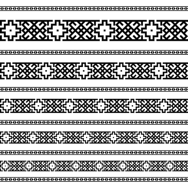 Modelli di elementi di decorazione del bordo