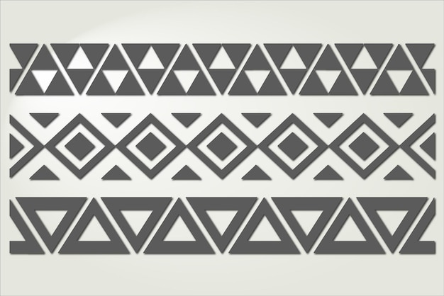 Border design of different pattern