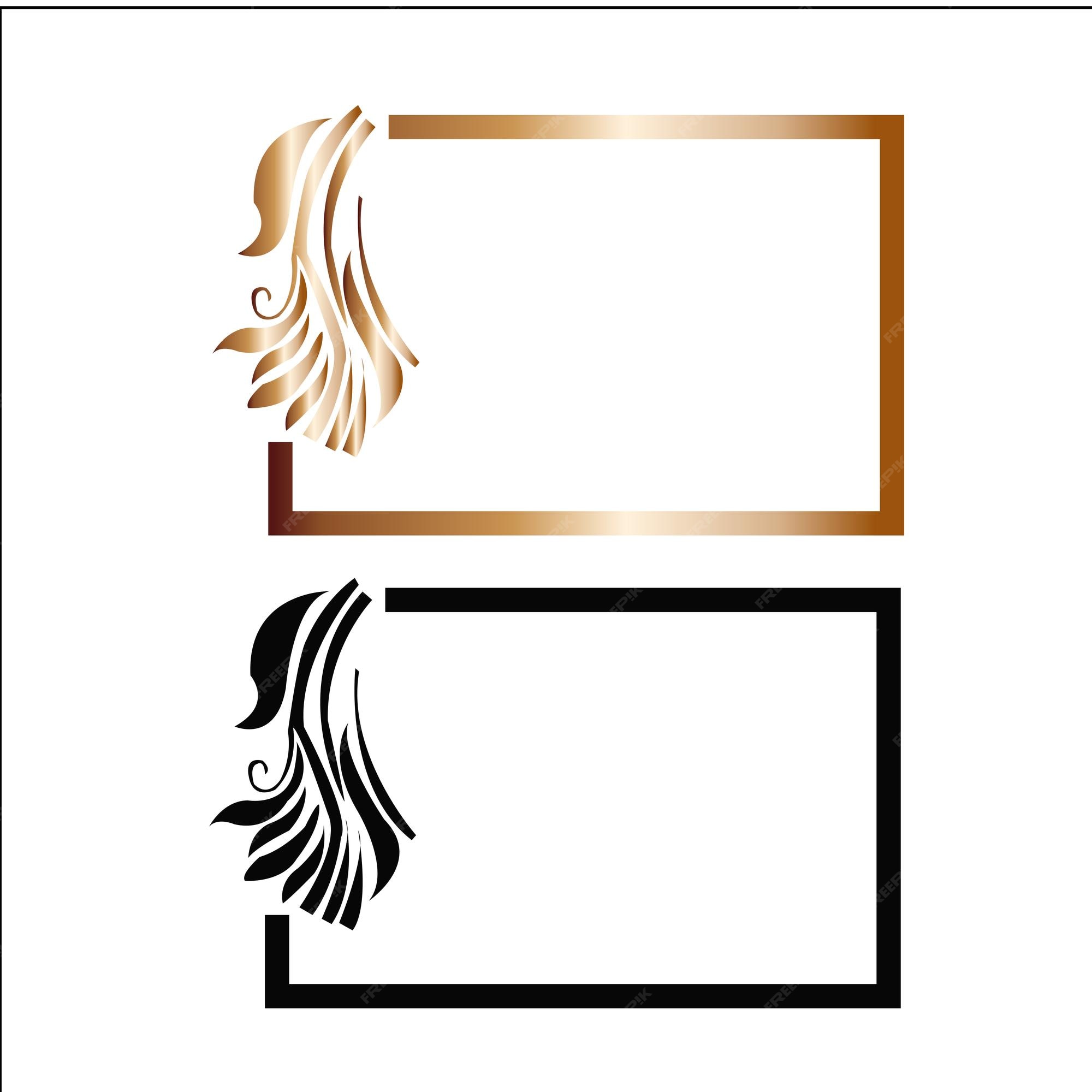 Premium Vector | Border vector black and white illustration