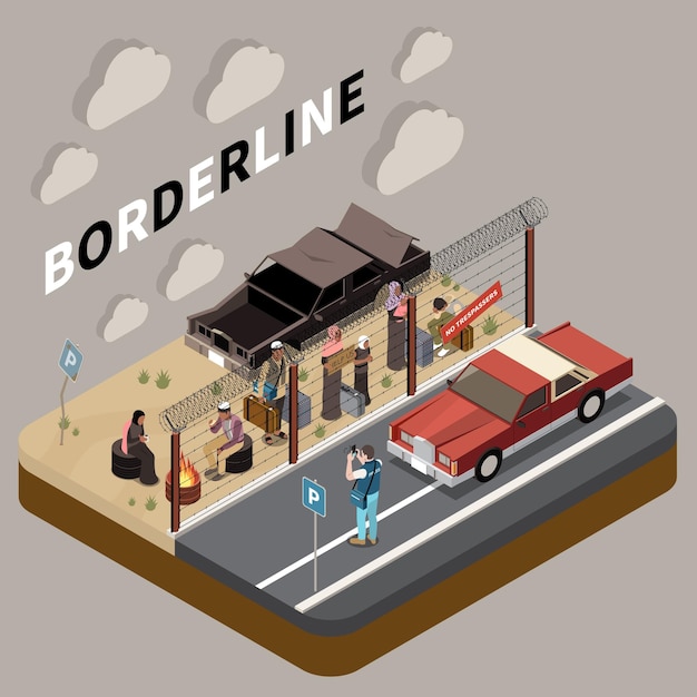 Borderline Isometric Background