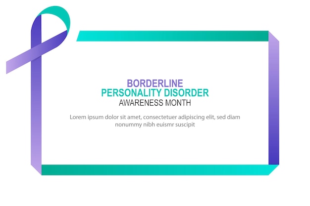 Vector borderline personality disorder awareness month