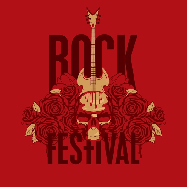 bordje voor rockfestival