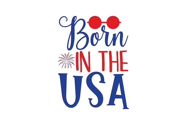 Vector born in the usa svg