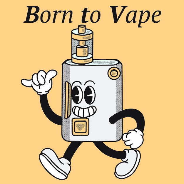 Born to Vape With Vape Groovy キャラクターデザイン